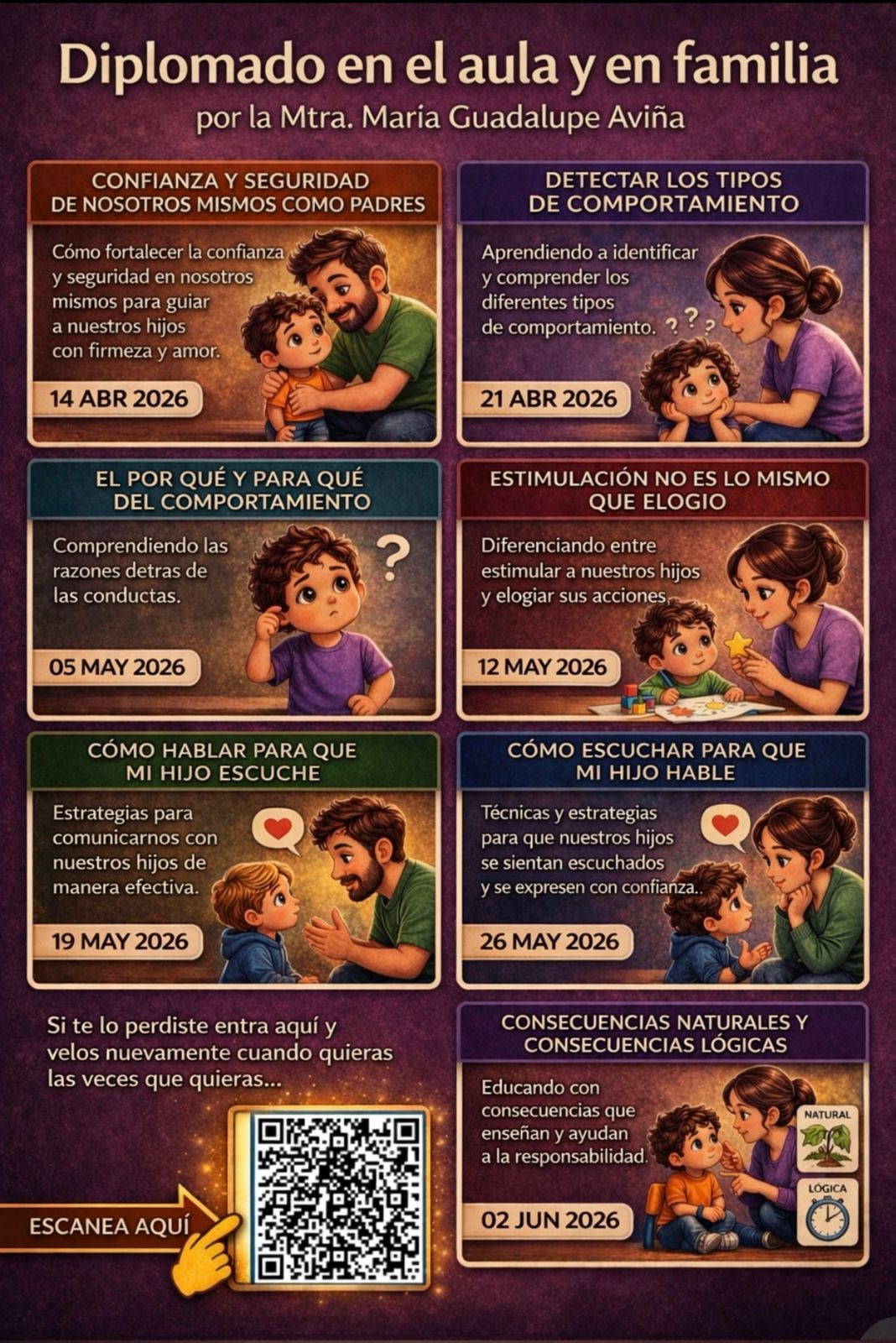 Diplomado en el Aula y en Familia — 7 módulos